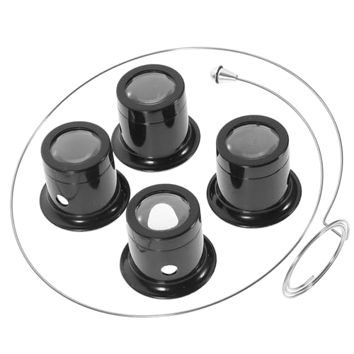 Garneck Comfortable 10x Magnifying Glass Glasses Magnifier Jeweler’s Loupe for Clear Vision Random Color