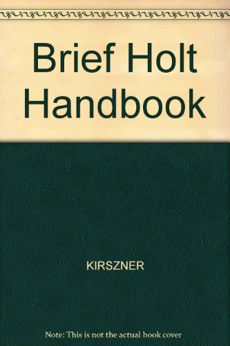 Brief Holt Handbook 0155067419 Book Cover