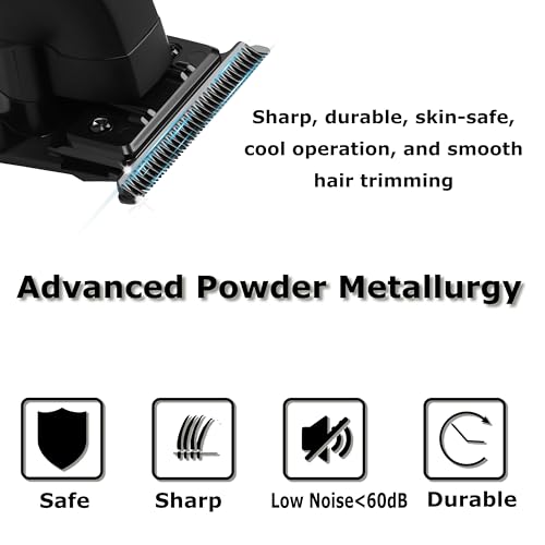 KEMEI 2299 Professional Hair/Beard Trimmer for Men Zero Gapped Hair Clippers for Barber with T Blade, Cordless Rechargeable - Image 3