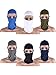 SATINIOR 6 Pieces Ski Mask for Men Balaclava Full Face Cover UV Sun Protection Cooling Neck Gaiter Clothing Scarf Bandana(Black, Dark Grey, Navy Blue, White, Army Green, Royal Blue)