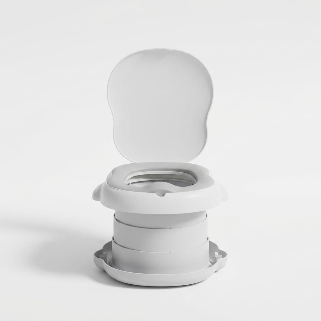 Pot pliable portable pour bébé, siège toilette pour l'apprentissage la propreté, Siège de toilette non intégré, coussin souple confortable et amovible