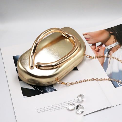 Image of Acrylic Clutch Purse for Women Classic Round Acrylic Evening Handbag Vintage Metal Handlebars Bag for Wedding Party Prom