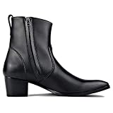 COWSDELLA Mężczyźni Modne Wysokim Obcasie Buty Męskie Zimowe Zamek Błyskawiczny do Kostki Chelsea Boots
