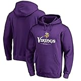 American Football Hoodie NFL Minnesota Vikings Jersey Student American Football Sportshirt Langarm Kapuzenpullover Lose Pullover Geeignet für Frühling und Herbst, Lila, XL