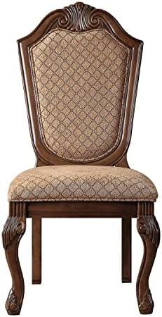 Chateau De Ville Side Chair (Set-2) in Fabric & Cherry - Thumbnail 4