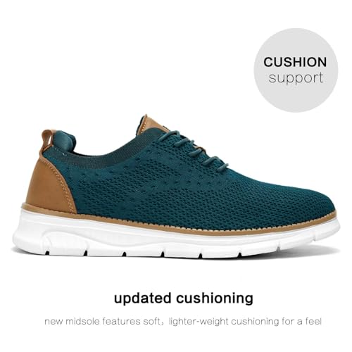 Image of Men's Mesh Sneakers Oxfords Lace-Up Lightweight Casual Walking Shoes Driving Shoes