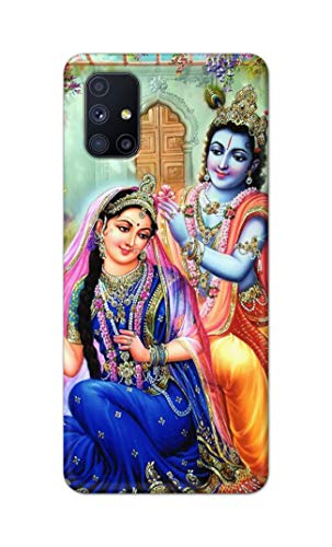 Image of Printed Hard Back Cover Case for Samsung Galaxy M51 Back Cover (Radha Krishna) -1803