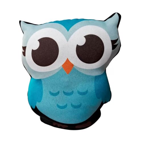 Geek Vip, Peso de Porta Coruja Fofa Kawaii (Azul)