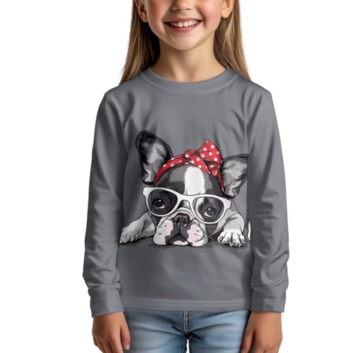 Uourmeti Girls Graphic Tees Long Sleeve T Shirts for Teens Casual Tshirts Junior Sportswear Fall Tops