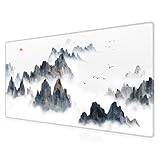 Facile à Nettoyer: Ce tapis de bureau peut résister aux accidents, de sorte que les liquides peuvent être facilement essuyés avec un chiffon humide et cela ne retardera pas votre travail ou jeu. Le tapis de clavier lavable peut protéger votre bureau.