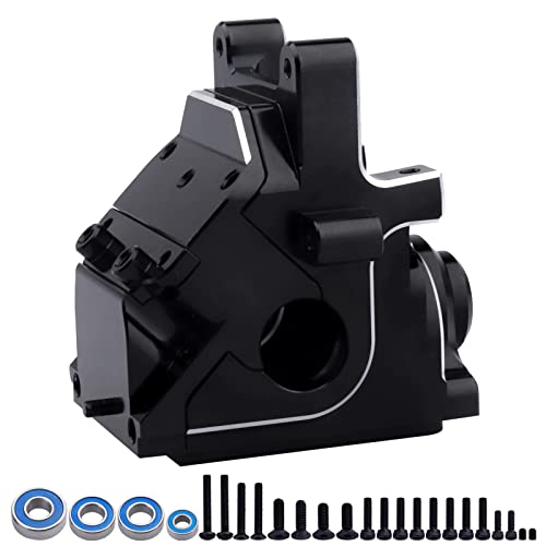 Image of Aluminum Gearbox Case Set HD for 6S Arrma Kraton Typhon Notorious Outcast Mojave Infraction Felony Talion Limitless BLX, Replaces AR310854 (Black)