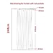 AmazonBasics - Cortinas opacas con aislamiento térmico y alzapaños, 1 unidad, 135...
