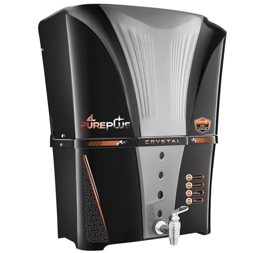 Image of Pureplus Zinc Copper RO Water Purifier with UV, UF and TDS Controller Fully Automatic Function 12Liter Large Storage Tank, Suitable for all type of water supply and Best For (Home and Office)