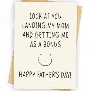 Funny Fathers Day Card & Gifts from Daughter or Son | Dad Gifts for Fathers Day | Happy Father’s Day Card & Gift for Dad | Father’s Day Decorations