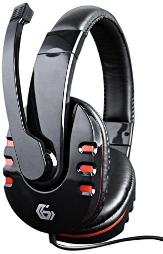 Gembird GHS-402 Binaurale Diadema Negro Auricular con micrófono - Auriculares con micrófono (PCJuegos, Binaurale, Diadema, Negro, Control en línea, Alámbrico)