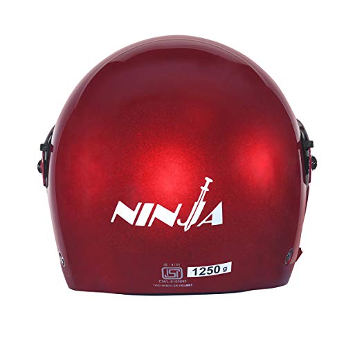 Image of Studds Ninja Pastel Plain Flip Up Full Face Helmet (Cherry Red, M)