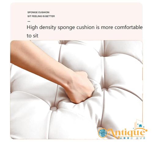 Image of Lazy Couch and Reclining Sofa /Recliner Chaise Longue /Fabric recliners /for Bedroom /Living Room /Office Reception Recliner Lounge Sofa and Armchair (Off White)