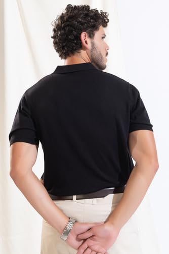 Image of Armisto Men's 100% Cotton Fancy Party Polo T-Shirt /Neutral Colour
