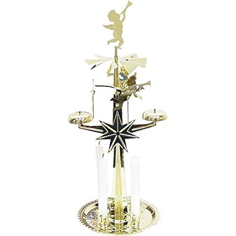 Angel Chimes Christmas Xmas Angels/Cherub Candle Rotary Carousel Chiming Spinner Swedish Design Cover