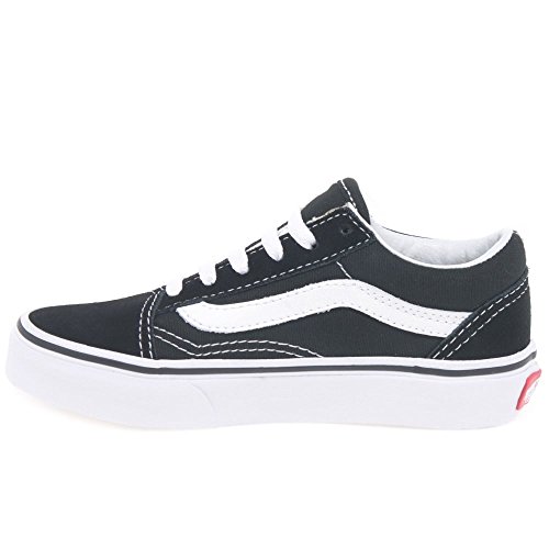 Vans Old Skool Enfants Chaussures De Toile Dentelle Jeunesse 30 EU Black Suede/White