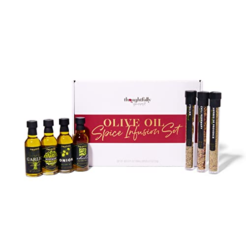 Thoughtfully - Olive Oil Spice Infusion Set - Geschenkbox für 7 leckere Öl-Mischungen