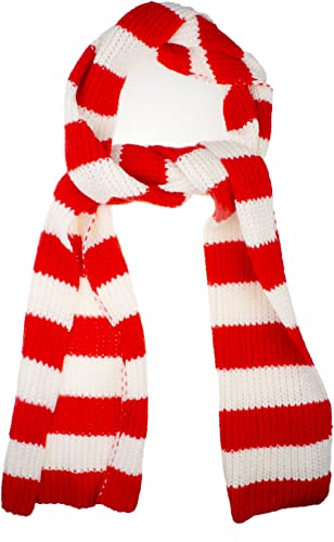 VIVIAN & VINCENT Fall Winter Ultra Soft Knit Striped Scarf for Women Men Boys Girls3