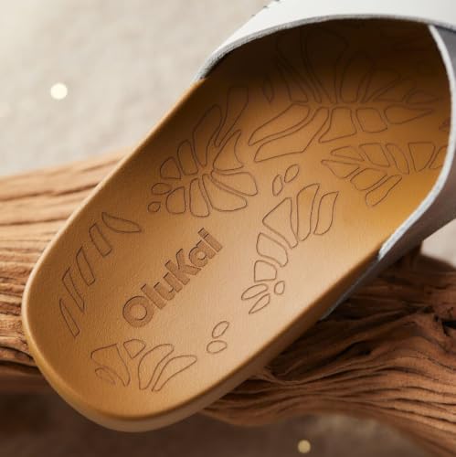 Image of OluKai Kipe'a Olu Women's Slide Sandal, Premium Leather, Relaxed & Dressy Design For Any Occasion, All-Day Comfort & Fit