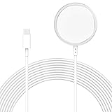 ZEROLEMON Magnetic Wireless Charger [10ft], Compatible with Mag-Safe Charger, Fast Wireless Charging Pad for iPhone 12/13/14/15/16 Pro Max, iPhone 14/15/16 Pro/Plus, iPhone 13/12 Mini, AirPods - White