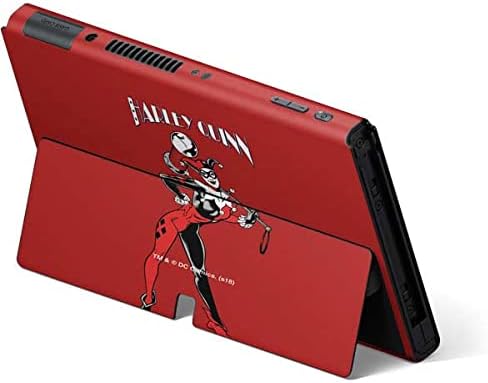 Skinit Decal Gaming Skin Compatible with Nintendo Switch OLED (2021) - Officially Licensed DC Comics Harley Quinn Classic Art Pose Design