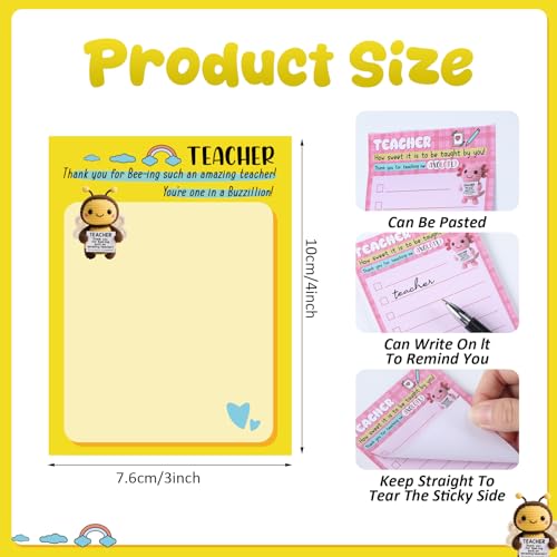 Pajean 12 Pcs Teacher Notepads Lined Back to School Gifts by Pajean - Used condition - Image 2