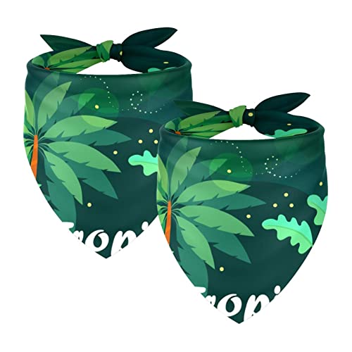 Pañuelos para Perros Árbol De Tropical Bufanda Lavable Cover