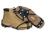 Due North Light Industrial Footwear Traction Aids, Tungsten Carbide Ice Cleat Spikes, Lightweight Full-Foot, Rubber, Unisex, S/M, V3550170-S/M