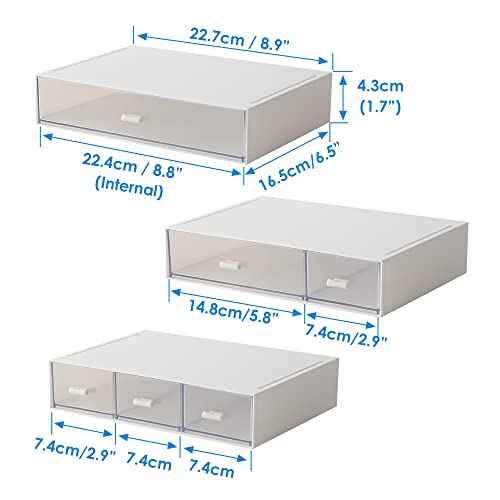 Dalanpa Desk Organizer With 6 Drawers, Sundries Storage Craft Drawer, Cosmetic Organizer For Office And Home Mini Size #TOP5