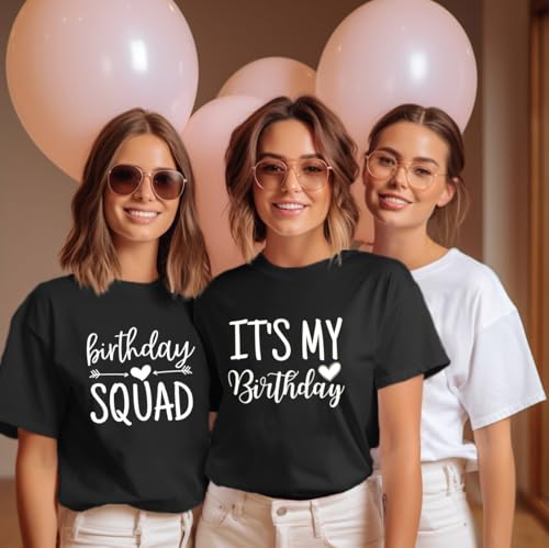 Birthday Shirts for Women It's My Birthday Shirt B-Day Party Squad Tee Top4