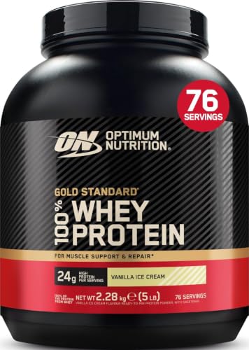Optimum Nutrition Gold Standard 100% Whey Protein Powder, 2.28 kg