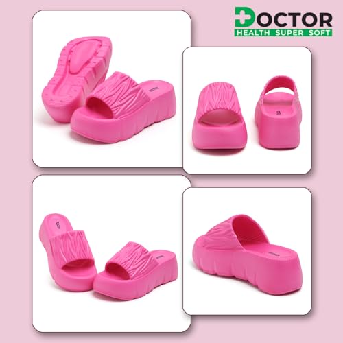 Image of DOCTOR HEALTH SUPER SOFT Slippers for Women | Orthopedic Comfort | Cushioned Sole | All-Day Comfort & Support | Lightweight & Pain Relief Slip-On