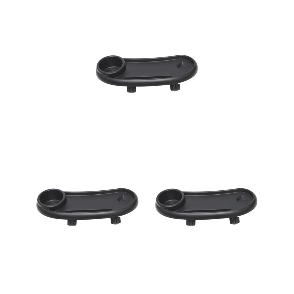 Lot de 3 plateaux amovibles pour poussette - Noir