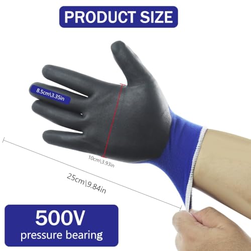 Image of Serplex Electrical Insulated Gloves 500V Voltage Resistance Safety Gloves