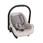 KUNERT Kinderwagen TIARO Sportwagen Babywagen Autositz Babyschale Komplettset Kinder Wagen Set 3 in 1 (Braun mit Creme, Rahmenfarbe: Weiß, 3in1)