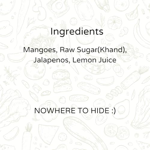 The Gourmet Jar Mango Jalapeno Preserve 230g| 100% Natural, No Preservatives, No Artificial Colors, No Artificial Flavouring agents | No Refined Sugar| Vegan| Blend of 4 Mangoes| Perfect for Breakfast| Pack of 1