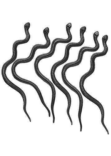 Halloween Party Small Joke Rubber Snakes Pack 12