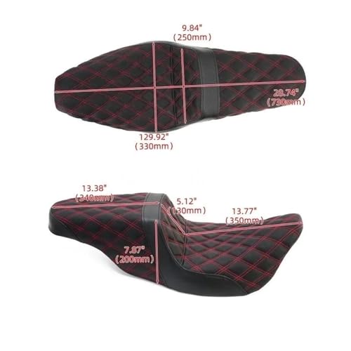 Asiento doble de pasajero para Touring Electra Glide y Road King 2009-2023 7