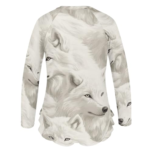 Girl's One Piece Swimsuits with UPF 50+ Sun Protection Rash Guard Swimsuit 3-12 Years3