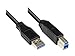 Produktbild Anschlusskabel USB 3.0 Stecker A an Stecker B, schwarz, 5m, Good Connections®
