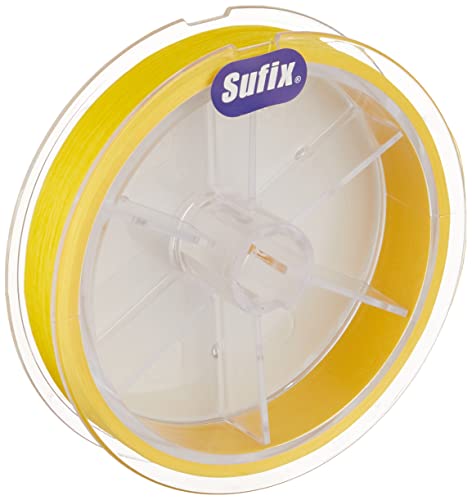 Sufix 832 Advanced Superline Braid, Hi-Vis Yellow, 10-Pound/300-Yard Spool (660-110Y)