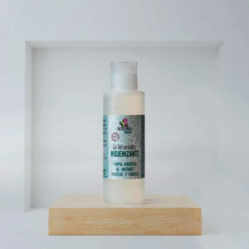 Decolores - Gel Hidroalcohólico para Manos - 100 ml - Higienizante - Hidratante con Aloe Vera - no Reseca - Aroma Cítrico - Ecológico - Ideal para Viaje