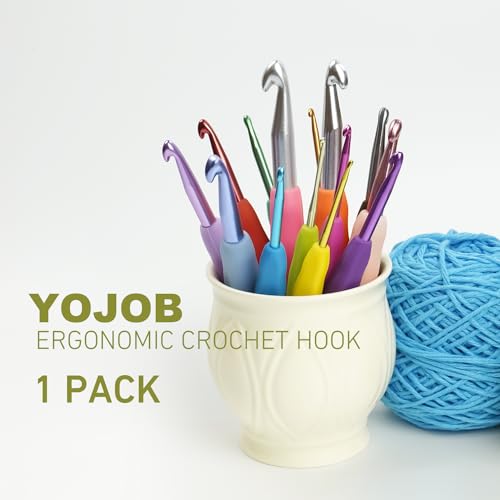 Image of 1.5mm Crochet Hook, Small Size 1.5 mm Ergonomic Crochet Hooks for Beginner, Comfort for Arthritic, 1 Pack