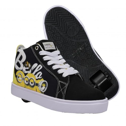 HEELYS Unisex-Child Racer 20 Mid Minions Wheeled Heel Shoe