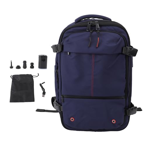 Mumusuki Mochila de Aspiración de Viaje, Mochila de Viaje de Sello de Vacío Impermeable Expandible con Bomba, Transporte de Maleta para Hombres