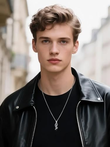 Saint Necklace 925 Sterling Silver St Christopher/St Jude/Saint Benedict/Knights Templar Pendant Necklace Amulet Protection Jewelry for Men Women4